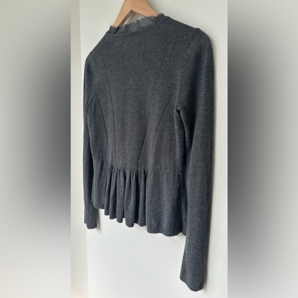 Anthropologie - Angel of the North - Tie Front Cardigan - Dark Grey - S - Picture 3 of 6